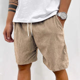 Men’s Retro Summer Shorts with Drawstring Waist