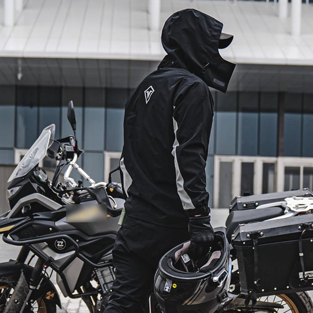 Waterproof Motorcycle Rain Suit – Jacket & Pants Set
