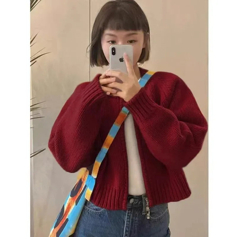 Women's Chic Knit Zip-Up Cardigan | Soft Fall & Winter Jacket