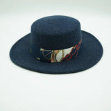 Wool Felt Fedora & Boater Hat – Wide Brim, Unisex