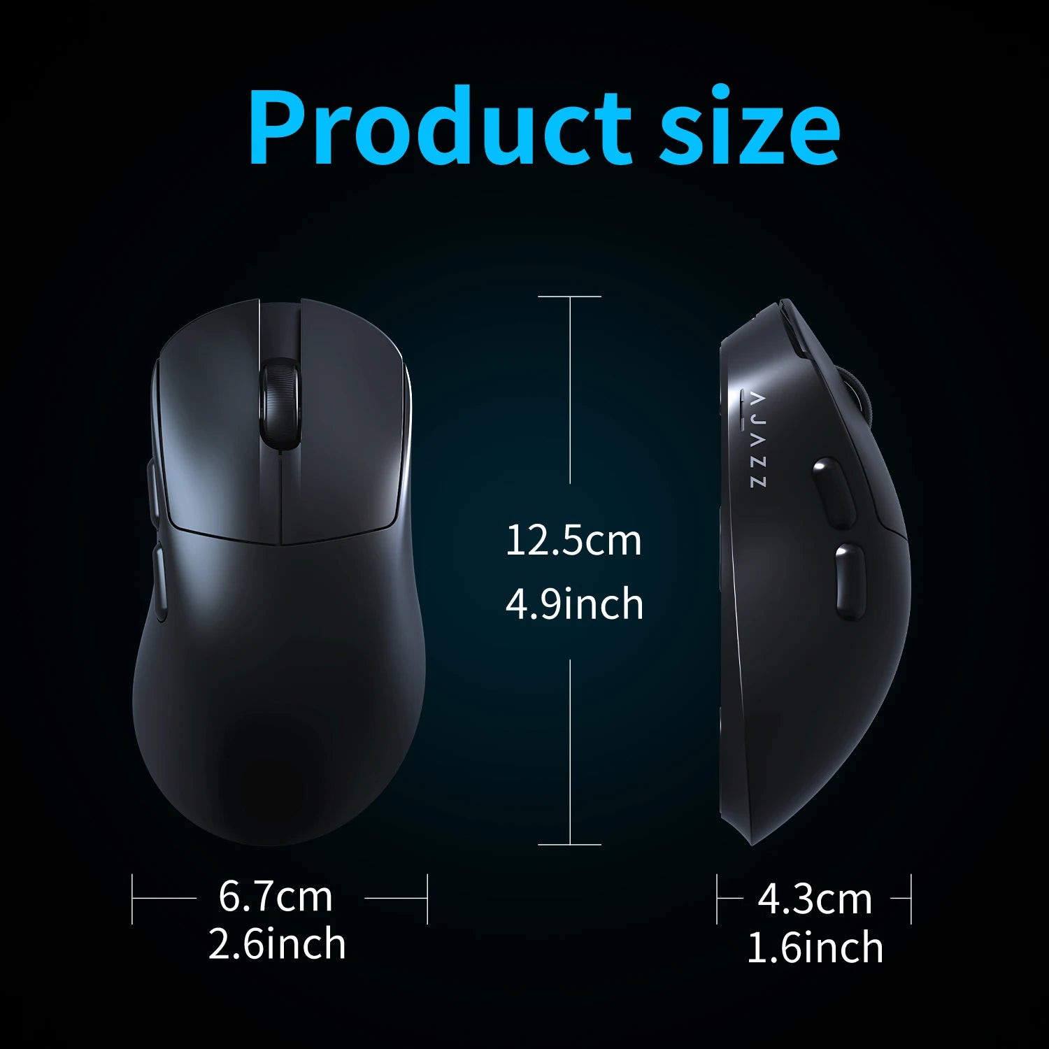 AJAZZ AJ179 V2 MAX Wireless Gaming E-Sport 1K Polling Rate Lightweight Design Ergonomic PAW3311 Sensor