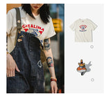 Maden Vintage Unisex Denim Overalls – Navy Baggy Fit