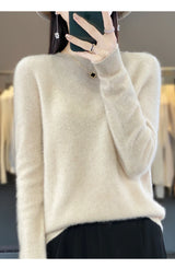 Women's Merino Wool Crew Neck Sweater