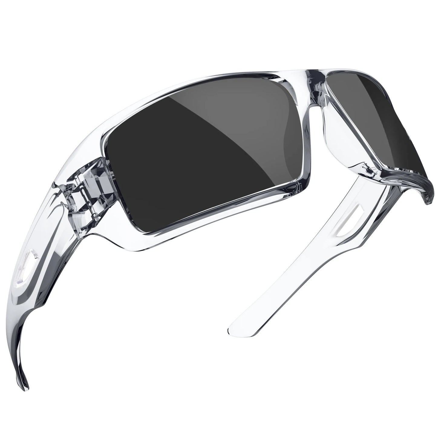 MAXJULI Polarized Sunglasses Wrap Around Sports Sunglasses for Big Wide Heads Men Women UV400 Sun Glasses 8232