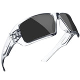MAXJULI Polarized Sunglasses Wrap Around Sports Sunglasses for Big Wide Heads Men Women UV400 Sun Glasses 8232