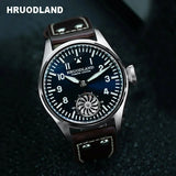 Hruodland 2025 New Men Manual Mechanical Watch Seagull ST3620 Pilot Stainless Steel BGW-9 Luminous Sapphire Crystal Reloj Hombre