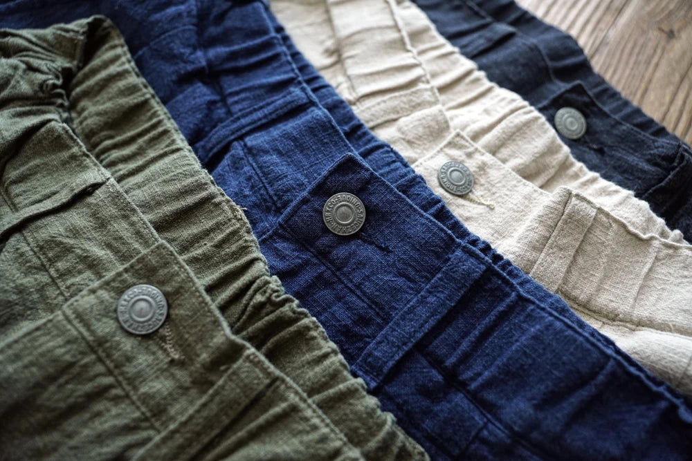 Men's Ramie Cotton Relaxed Summer Pants