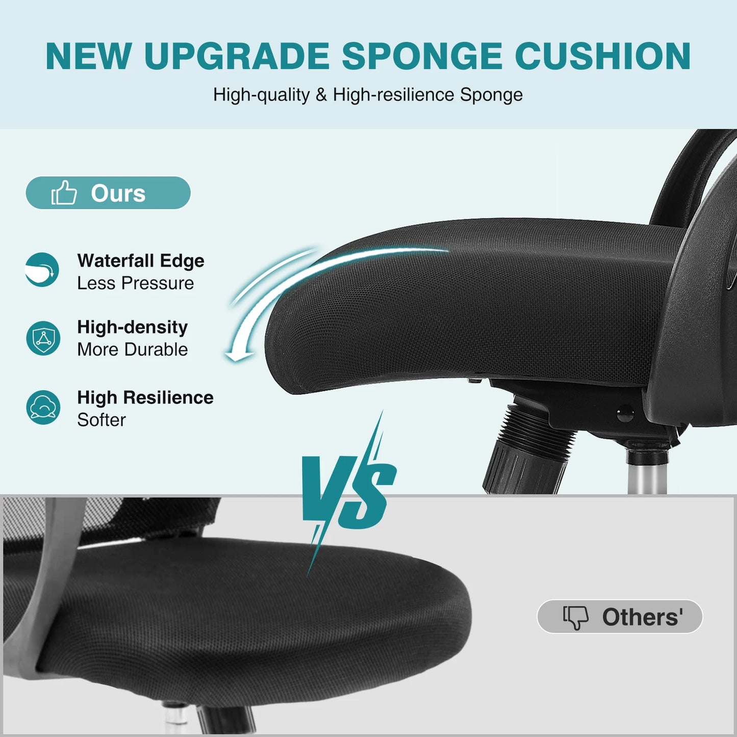 JHK Ergonomic Mesh Backrest Office Chair | Adjustable