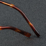 56948 Top Quality Retro Pure Titanium Glasses Frame Lady Trend Small Size Round Optical Eyeglass Frame Men Fashion Clear Eyewear