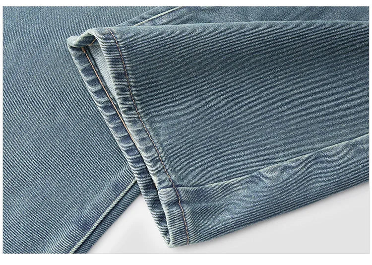 Women's High-Waist Fleece-Lined Wide-Leg Jeans