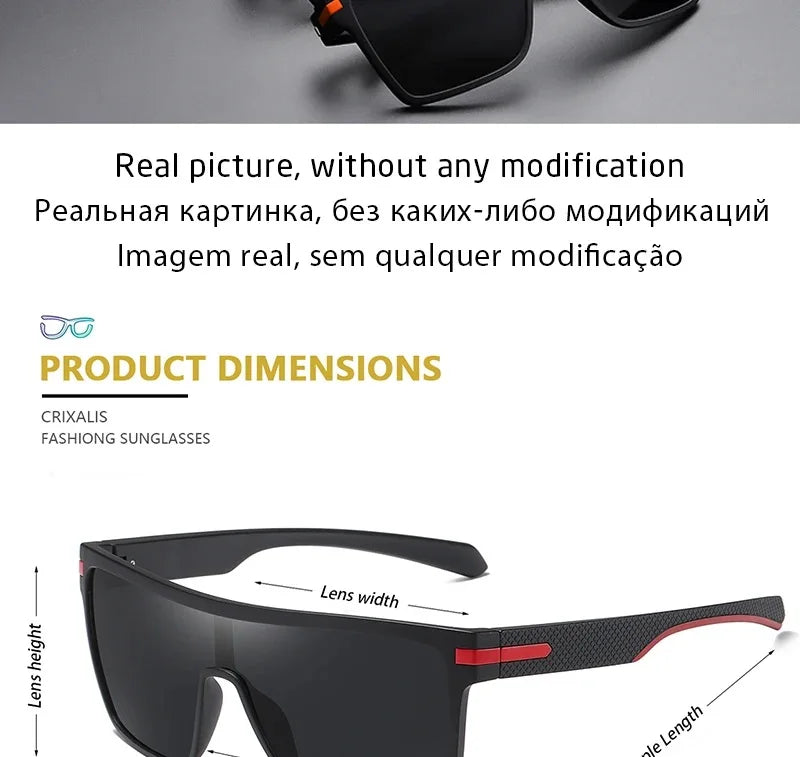 Polarized Square Sunglasses – Men & Women UV400