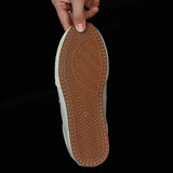 Women's Genuine Leather Retro Lace-Up Flat Sneakers