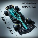 Designer Technical Car Blocks Green Speed Vechiel Sport Racing Hypercar Creative Model Building Bricks Toys DIY Gifts