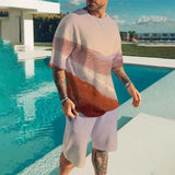 USA-Made Men’s Summer Demon OX Smiling Face 2-Piece Short Set