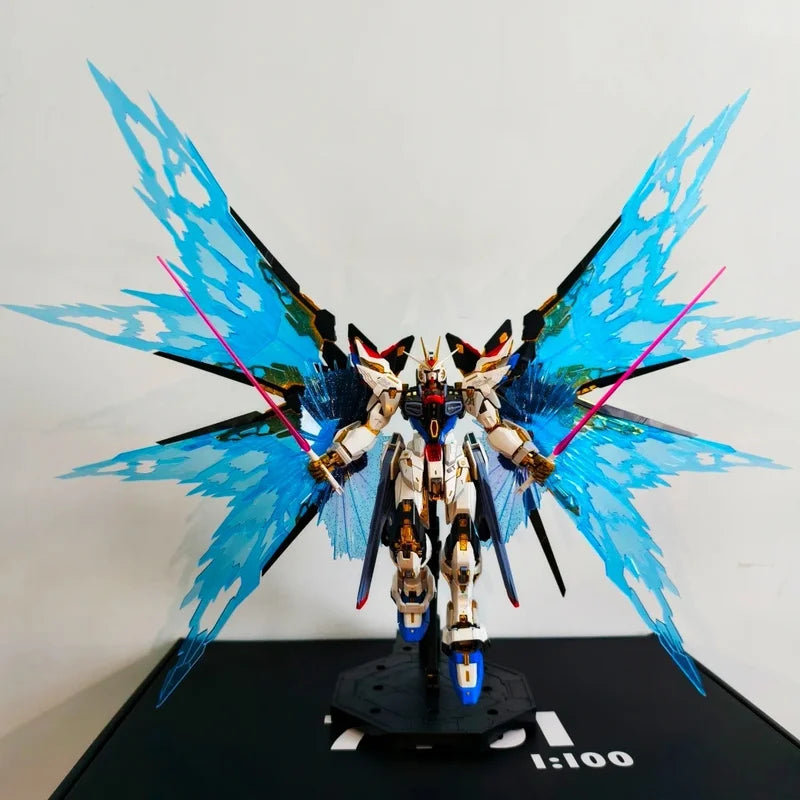 New CHANGLONG Model 7701 Mgex Zgmf-X20a Strike Freedom Plastic Skeleton Kits Anime Action Figure Robot Plastic Model Gifts Toys