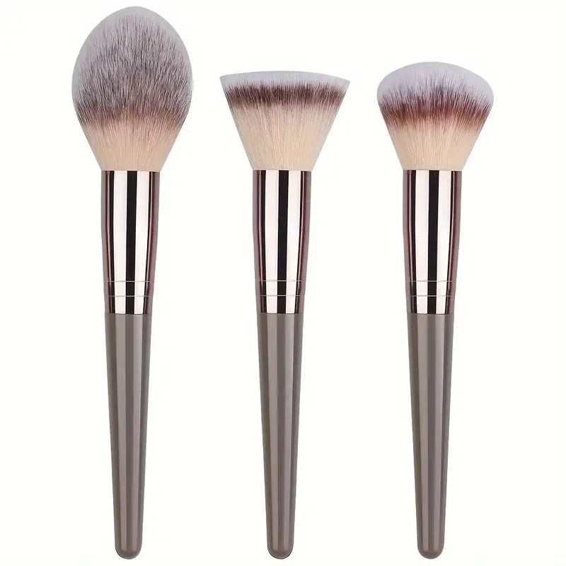 Professional 3-20pc USA-Made Makeup Brush Set - Goat & Synthetic Hair
