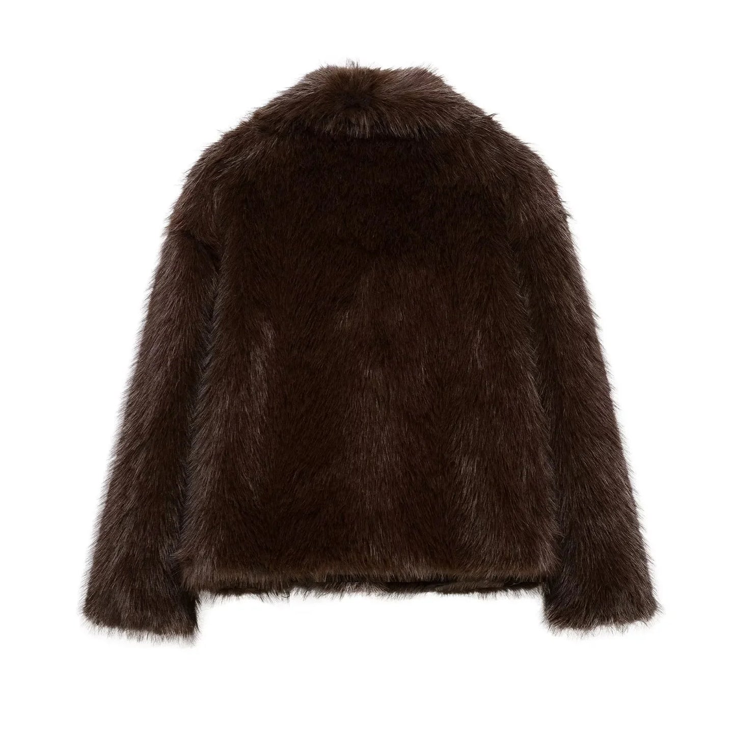 Elegant Faux Fur Oversized Coat
