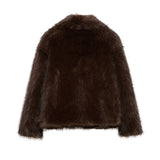 Elegant Faux Fur Oversized Coat