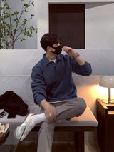 Men’s Geometric Knit Pullover Sweater