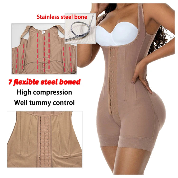 Stage 2 Post-Surgical BBL Faja – USA-Made Tummy Control Body Sculpting Shaper