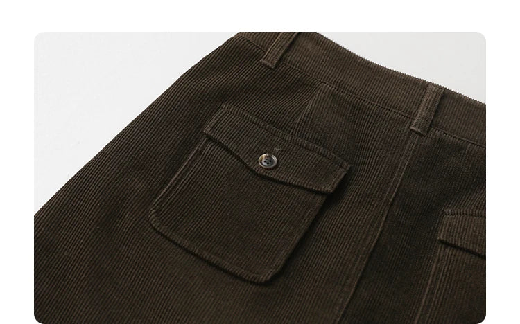 Chic Ven Women's Corduroy A-Line Mini Skirt