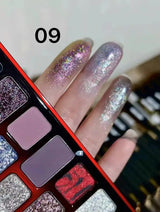 Qianyan 16-Color Eyeshadow Palette – Glitter, Matte & Shimmer