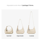 LA FESTIN Original Handbag Women New Shoulder Bags Fashion Half Moon Bag Crossbody Bag Luxury Brand Bags Ladies Leather Bag