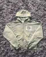 Y2K Harajuku Joker Graphic Zip-Up Hoodie