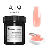 VENALISA Jelly Gel Large Volume 1L Jelly Nude Collection Not Burning Soak Off UV LED Soft Extension Gel Nail Gel Nail Manicure