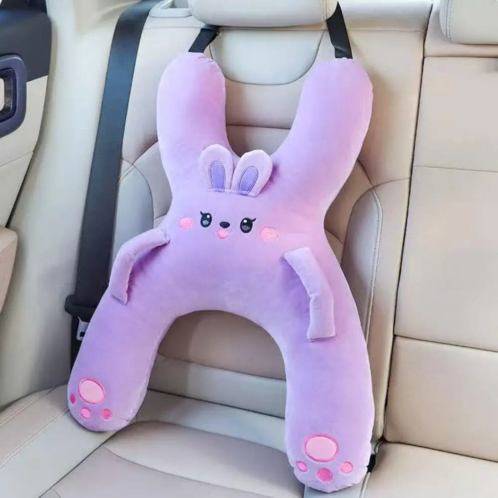 Car Seat Safety Neck Pillow Cute Children's Headrest Lumbar Support Anti Pinch Neck Cute Cartoon Sleeping Pillow