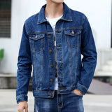Men’s Premium USA-Made Denim Jacket - Classic Spring/Autumn Streetwear Outerwear