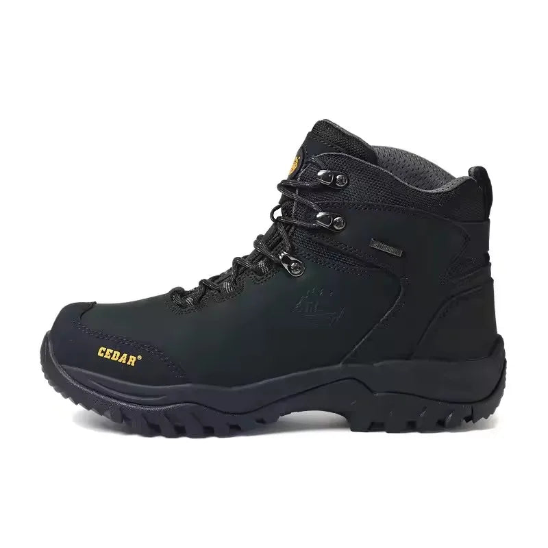 MERRTO Cowhide Outdoor Men Hiking Shoes Trekking Hunting women Tourism Mountain Breathable Climbing Sneakers Tactical boots