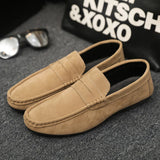 2026 Casual Men's Shoes Versatile Comfortable Work Shoes Driving Loafers Black, Grey, Khaki Three-Colour