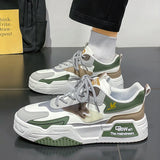 Men's Leather Low-Top Casual Sneakers
