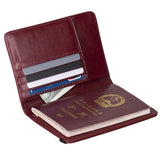 USA Passport Cover PU Leather, Personalized American Passport Holder for Men & Women, US Travel Document Case