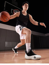 361 Degrees ZEN VI PRM Men's Basketball Sports Shoes Middle-Top Combat Wear-Resistant Non-Slip Support Sneakers Male 672431102