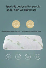 Bamboo fiber slow rebound bread memory pillow for protection, space cotton invisible zipper design, single person adult pillow c