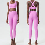 Women's Seamless High-Stretch Yoga & Fitness Set (2-Piece)