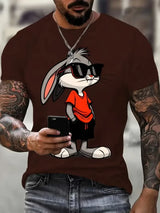 Men’s Rabbit Graphic Streetwear Tee