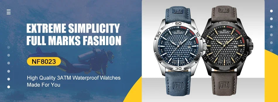 Men’s Waterproof Quartz Watch - Silicone Sport Strap