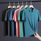 Men's Plus Size Ice Silk Polo Shirt – Quick Dry
