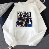 KARMA Vintage-Inspired Fleece Pullover Hoodie