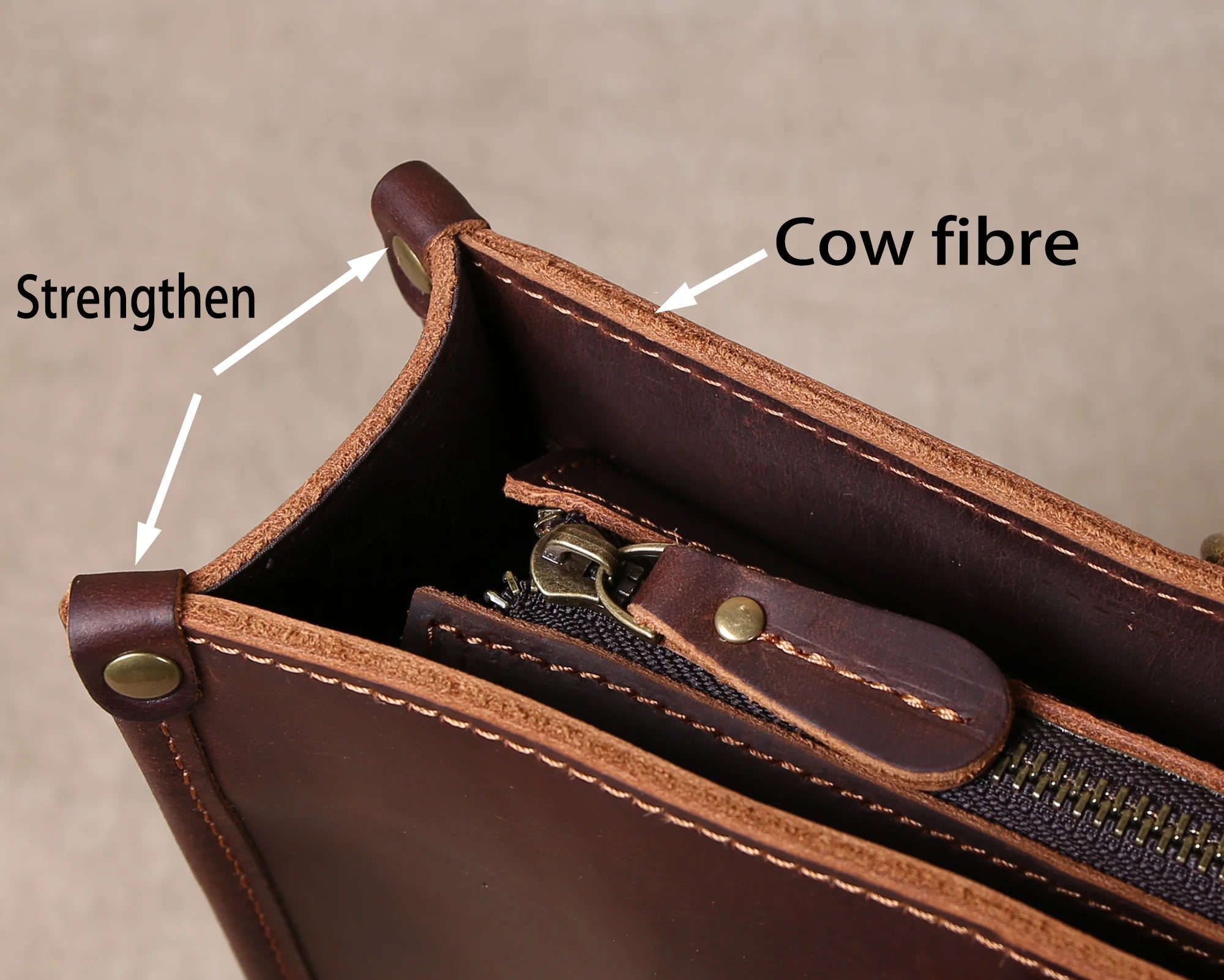 Original Ultra-Simple High Quality Men's Leather Document Baotou Layer Cowhide Computer Bag Business Trip Office Handbag