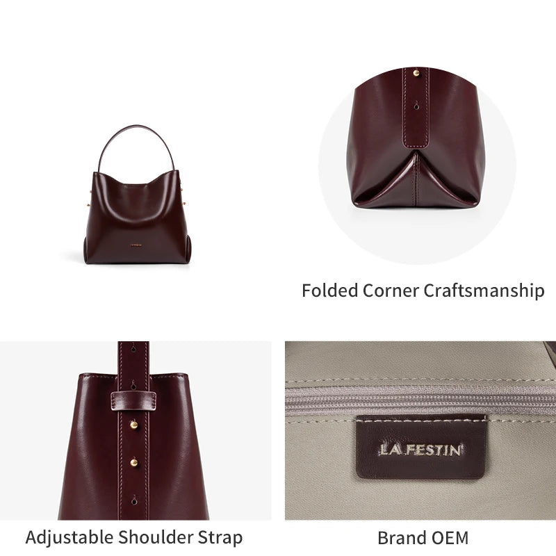 LA FESTIN Original Brand  Women's bags Trend 2025 Shoulder Bag Handbag Fashion Tote Bags Crossbody Bag High End Bag Bucket Bag