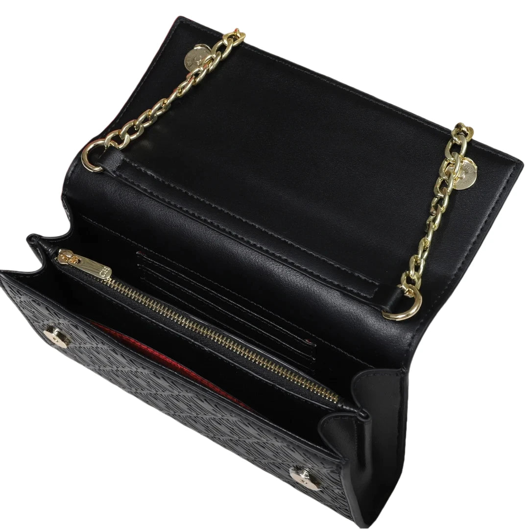 Luxury Letter Color Block Crossbody Chain Bag