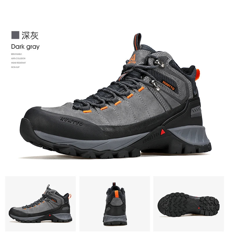 HUMTTO hiking shoes Men Winter Men outdoor Waterproof Sneakers Casual walking shoes women Trainers ankle trekking hunting boots