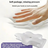 2026 New Solid Color Special-shaped Horn Pillow, Butterfly Pillow Memory Cotton Slow Rebound Neck Protection Sleep Pillow