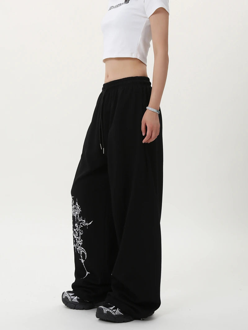 Women's American Retro Hip-Hop Sweatpants