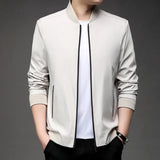 Men’s Classic Baseball Collar Casual Jacket