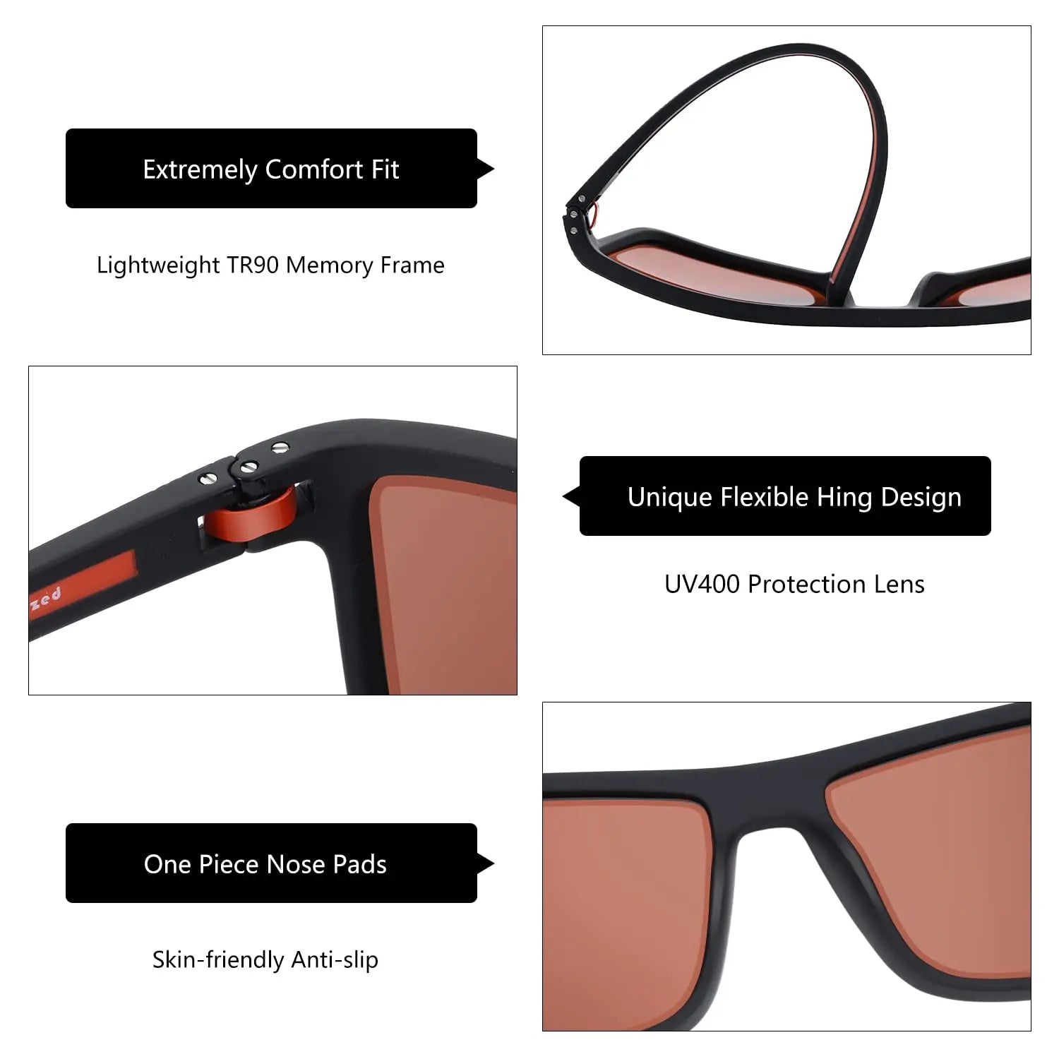 Zenottic Men's Polarized Sunglasses – UV400 TR90 Frame